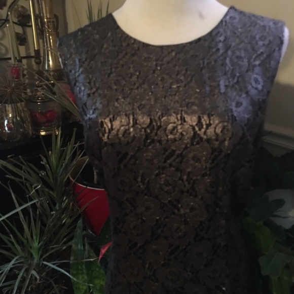 WHBM Pewter Lace Dress NWT - Picture 7 of 8